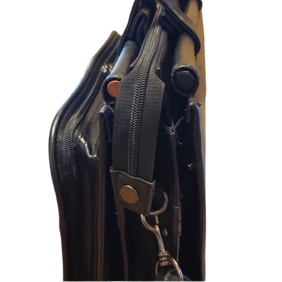 Solo Harrison Mens Black Classic 5 Compartment Briefcase/laptop Bag - Picture 4 of 16